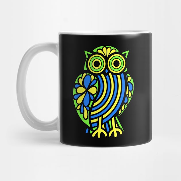 Psychedelic Owl by katmargoli